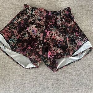 lululemon athletica Pink and Black Athletic Shorts
